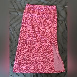 Jade by Jane Pink Leopard Skirt